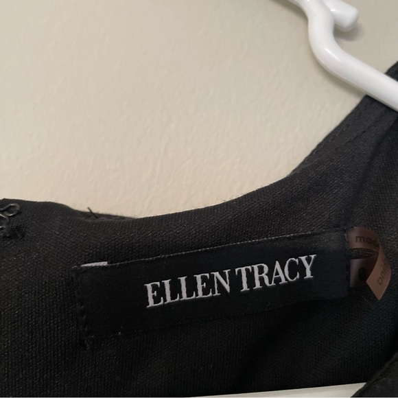 Ellen Tracy Black Fit and Flair Sleeveless Dress Size 6 Small/Medium - Picture 2 of 5